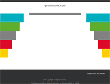 Tablet Screenshot of genuinebox.com